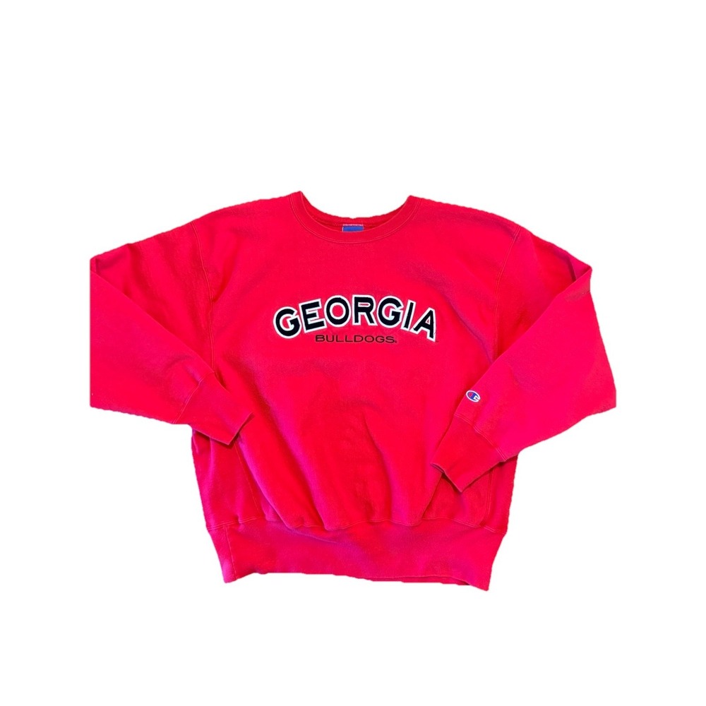 VTG Champion Reverse Weave Sweatshirt University Of Georgia Bulldogs Sz XL